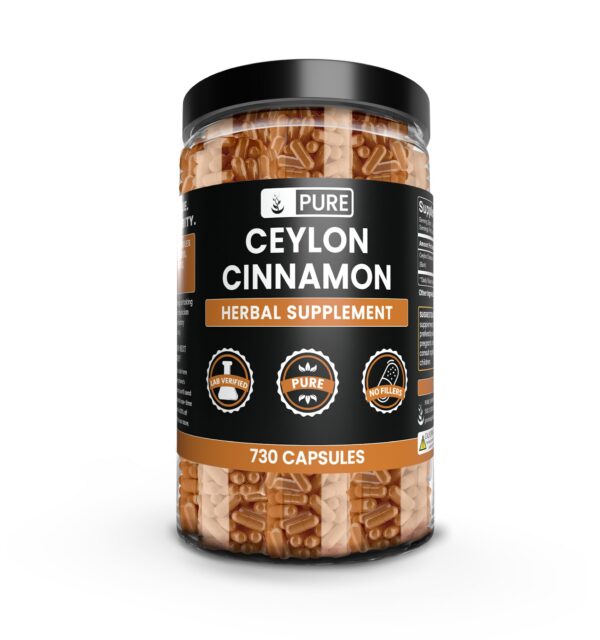 Version 1.0.0 Cápsulas puras de canela de Ceilán sin rellenos ni aditivos