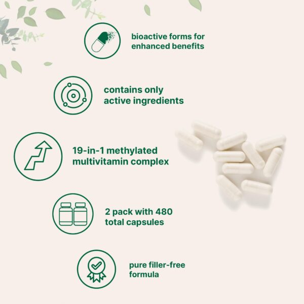 Cápsulas del Pure Methylated Multivitamin