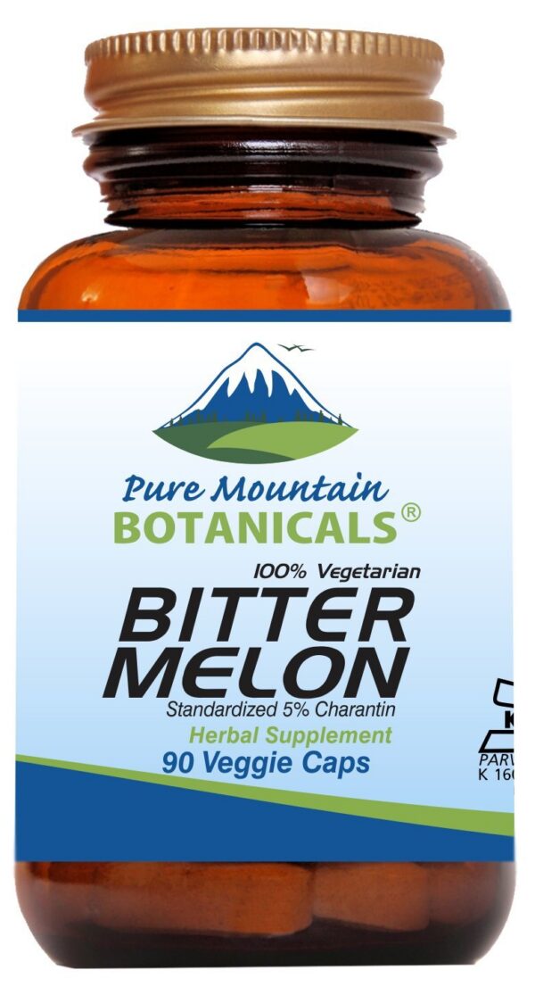 Version 1.0.0 Cápsulas Pure Mountain Botanicals melón amargo suplemento vegano