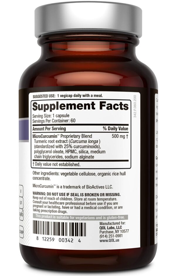 Cápsulas Quality of Life Curcumina SR y Resveratrol