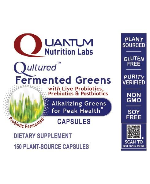 Cápsulas Quantum Fermented Greens con prebióticos y probióticos