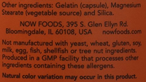 Cápsulas de raíz de jengibre suplementarias NOW Foods