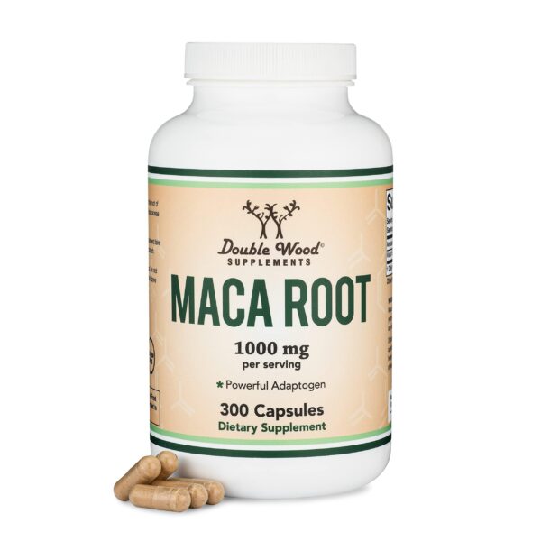 Version 1.0.0 Cápsulas de raíz de Maca Double Wood para energía