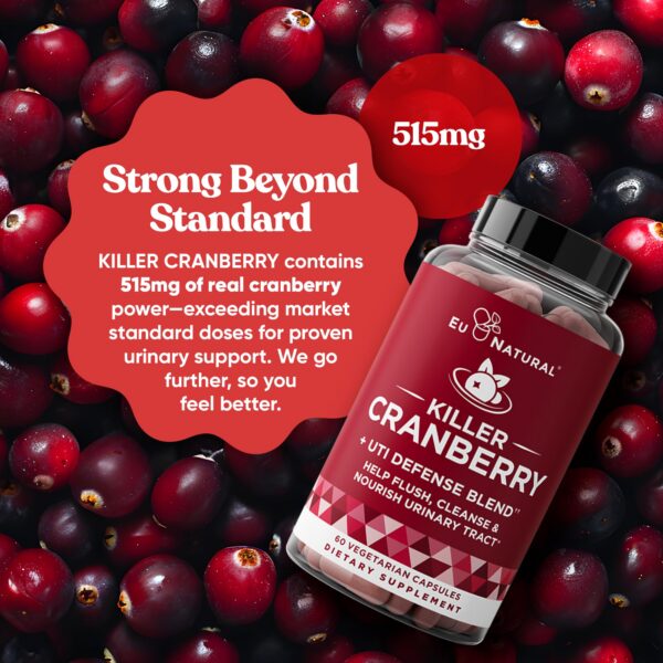 Cápsulas rápidas Píldoras Killer Arándano Eu Natural para UTI