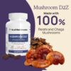 Cápsulas Real Mushrooms con Chaga y Reishi para apoyo inmune