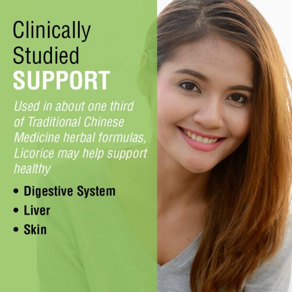 Cápsulas de regaliz Solaray para cuidado del hígado