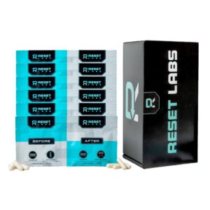 Cápsulas RESET LABS para recuperación antes y después de beber
