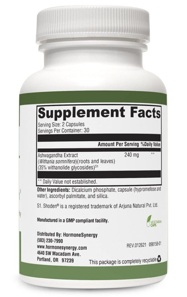 Capsulas RetzlerRx Ashwagandha Shoden para calma y sueño