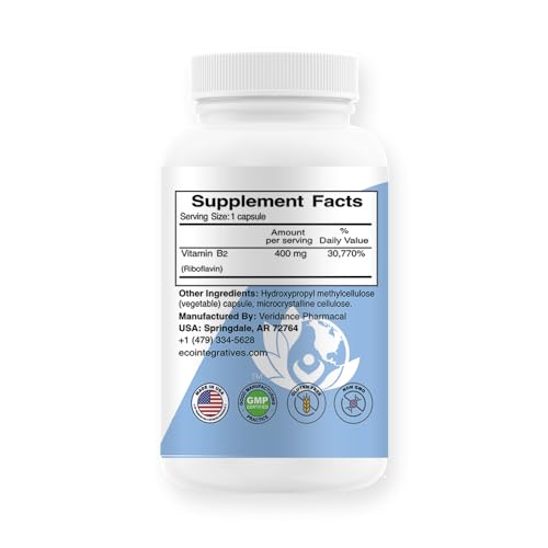 Cápsulas riboflavina alta dosis EcoIntegratives