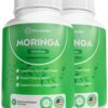 Frasco de cápsulas Rosabella Moringa para energía y salud
