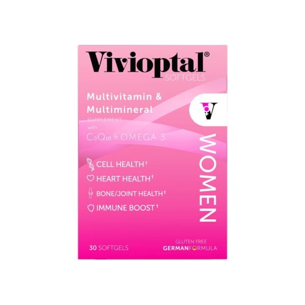 Vivioptal Women suplemento 30 cápsulas rosa multivitamínico