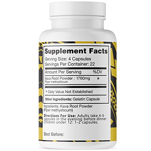 Cápsulas Royal Fiji Kava 90 unidades suplemento orgánico