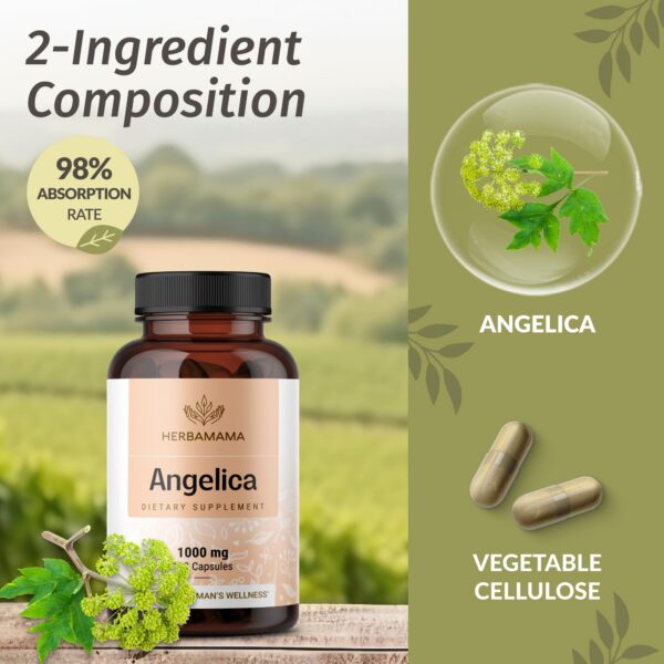 Cápsulas para salud femenina Dong Quai 1000mg