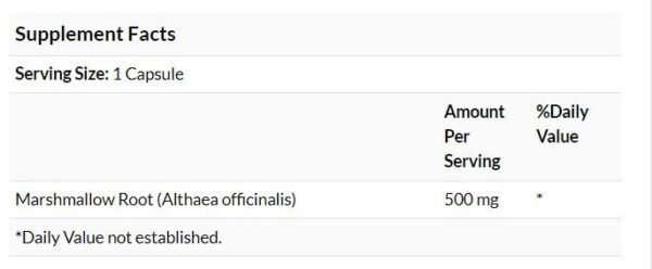 Version 1.0.0 Cápsulas para salud respiratoria y digestiva Swanson Malvavisco