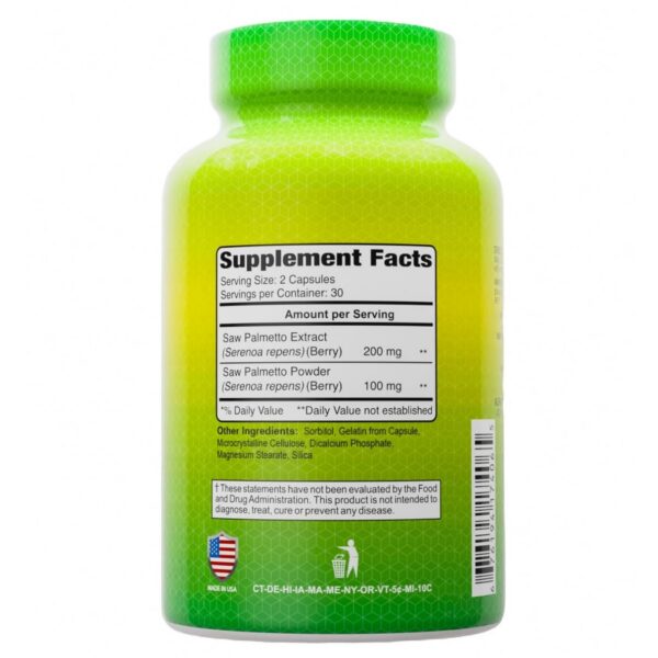 Version 1.0.0 Cápsulas Saw Palmetto ALFA VITAMINS 300 mg para próstata saludable