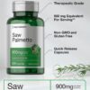 Cápsulas saw palmetto de alta potencia para hombres