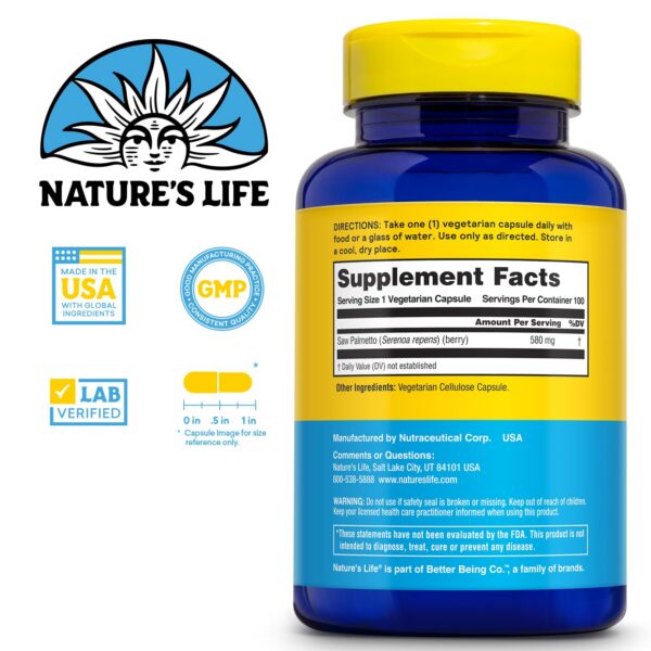 Cápsulas de Saw Palmetto para cuidado de próstata