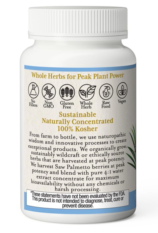 Cápsulas Saw Palmetto Eclectic Institute para salud masculina