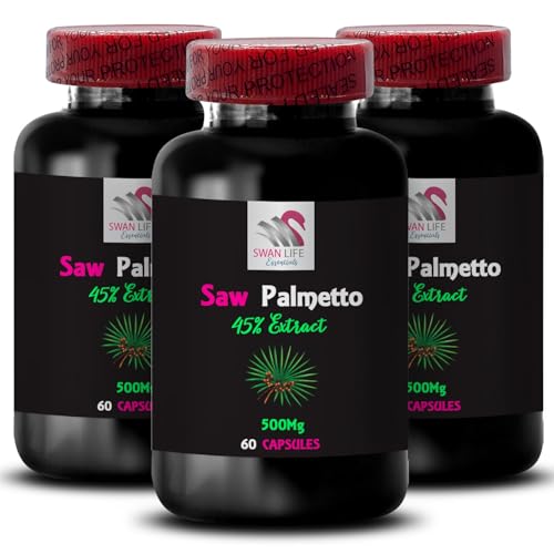 Version 1.0.0 Cápsulas Saw Palmetto extracción 45% paquete de 3