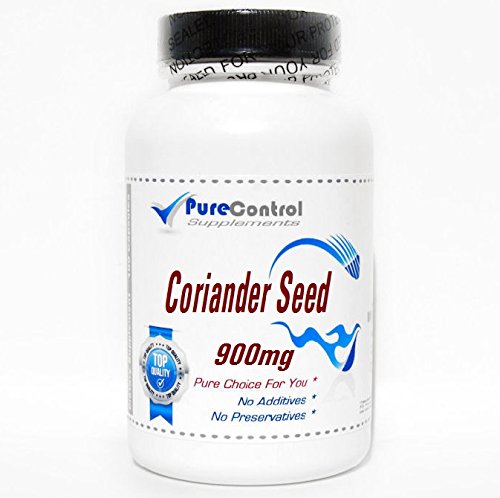 Cápsulas de semilla de cilantro puro 900mg soporte digestivo