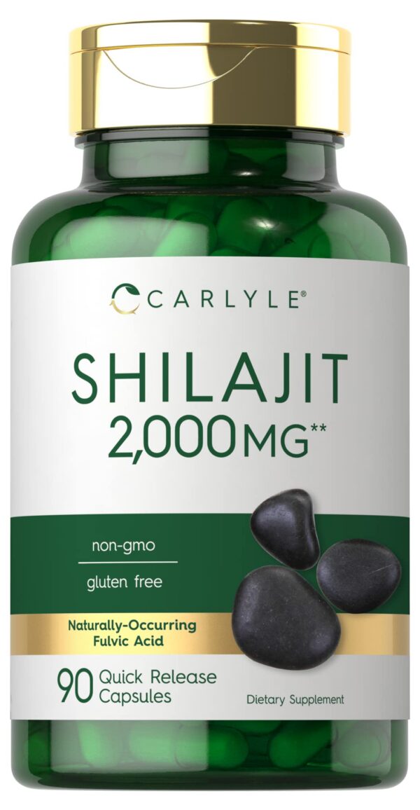 Cápsulas de Shilajit Carlyle 2000mg paquete de 90