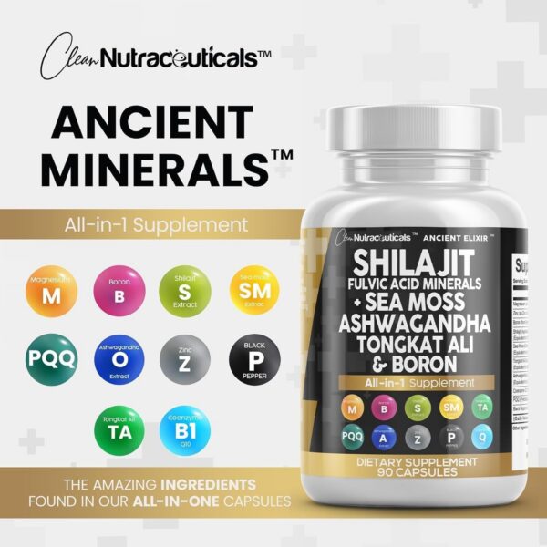 Version 1.0.0 Cápsulas de shilajit mostrando su tamaño y forma