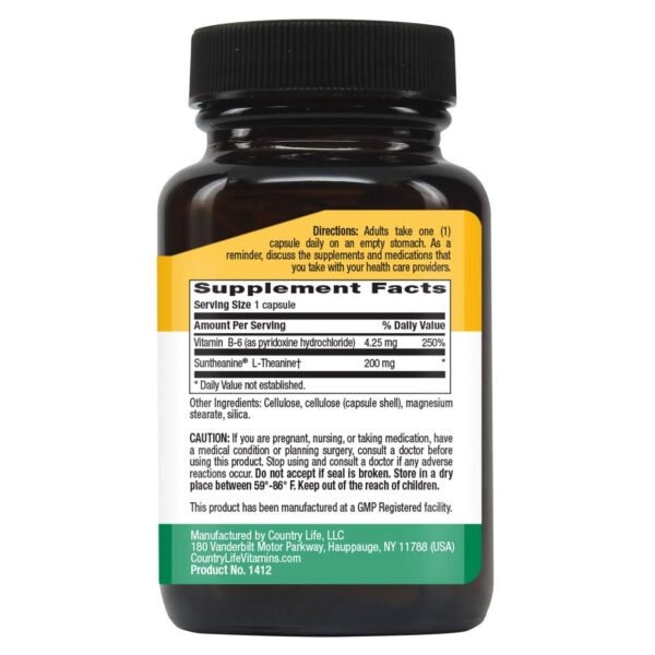 Cápsulas sin gluten para alivio de estrés y ansiedad