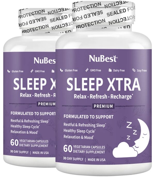 Cápsulas Sleep Xtra melatonina 4mg para niños adolescentes y adultos