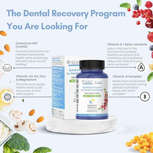 Cápsulas de soporte nutricional para cirugía dental