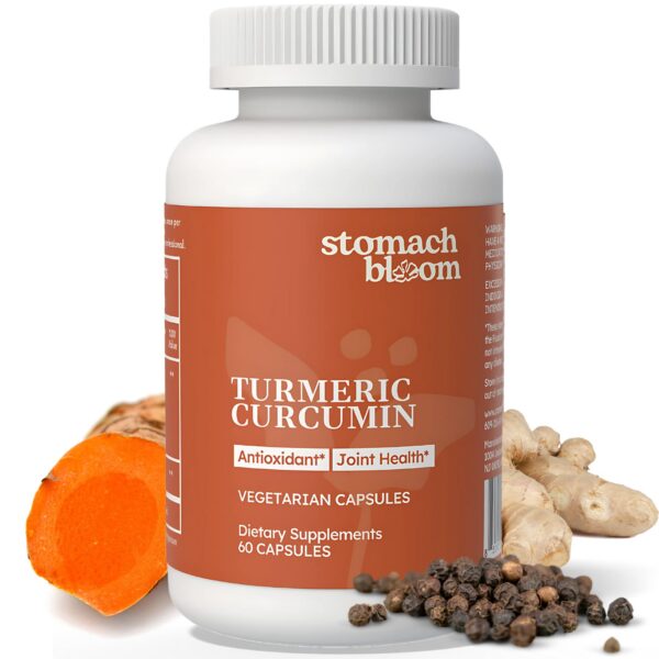 Version 1.0.0 Cápsulas StomachBloom cúrcuma micronizada para salud digestiva y articular