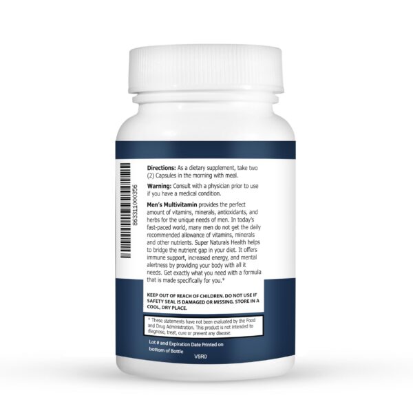 Cápsulas Super Naturals multivitamínico con soporte inmunológico para hombres