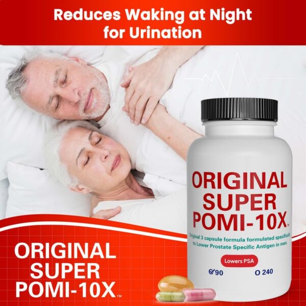 Cápsulas Super POMI 10X salud prostática