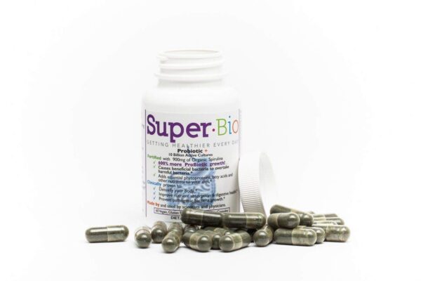 Cápsulas SuperBio para salud intestinal y equilibrio digestivo