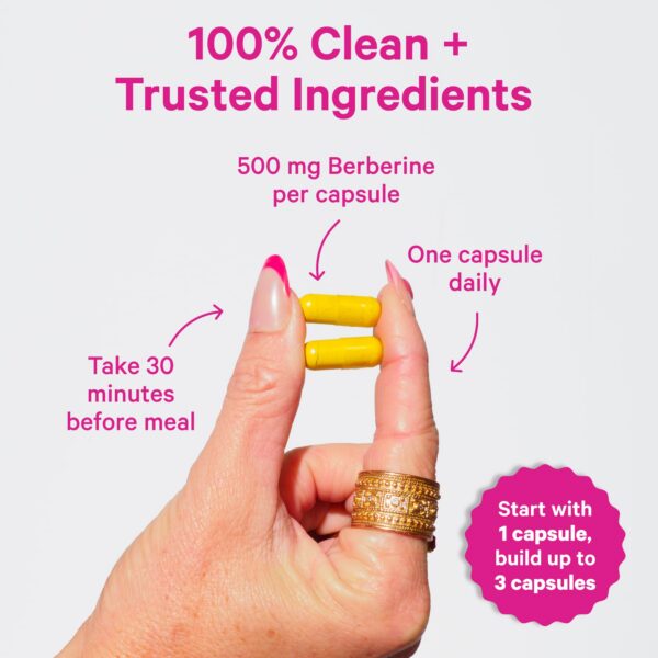 Cápsulas Suplemento Berberina Pink Stork 30 unidades