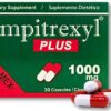 Cápsulas de suplemento herbario Ampitrexyl Plus 1000mg