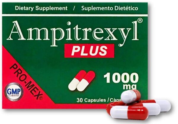 Cápsulas de suplemento herbario Ampitrexyl Plus 1000mg