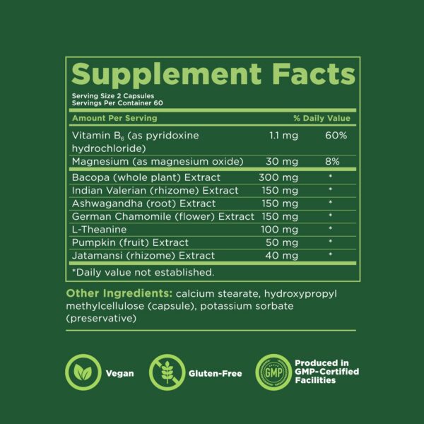 Cápsulas suplemento Kapiva Men sueño apoyo 60 días