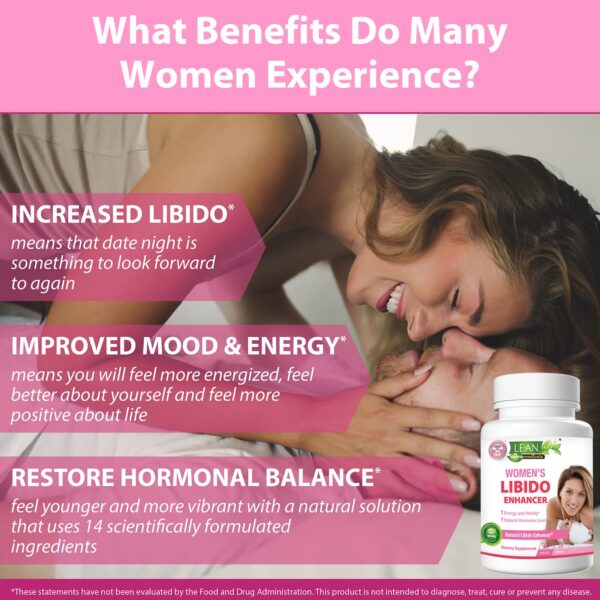 Cápsulas menú suplemento libido femenino LEAN Nutraceuticals