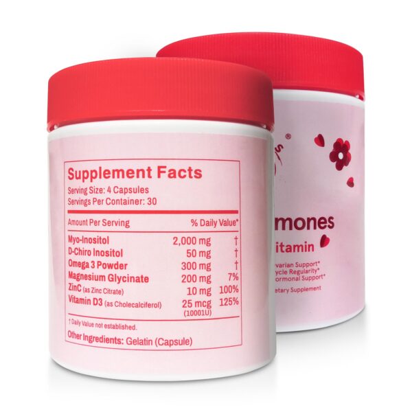 Cápsulas suplemento Mr Ros PCOS con inositol y omega-3