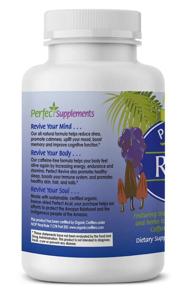 Cápsulas de suplemento orgánico para antioxidante y bienestar