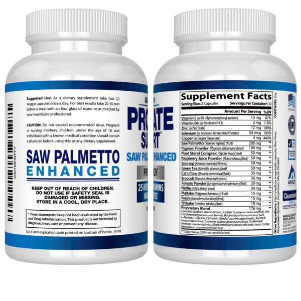 Version 1.0.0 Cápsulas suplemento próstata mezcla hierbas y vitaminas