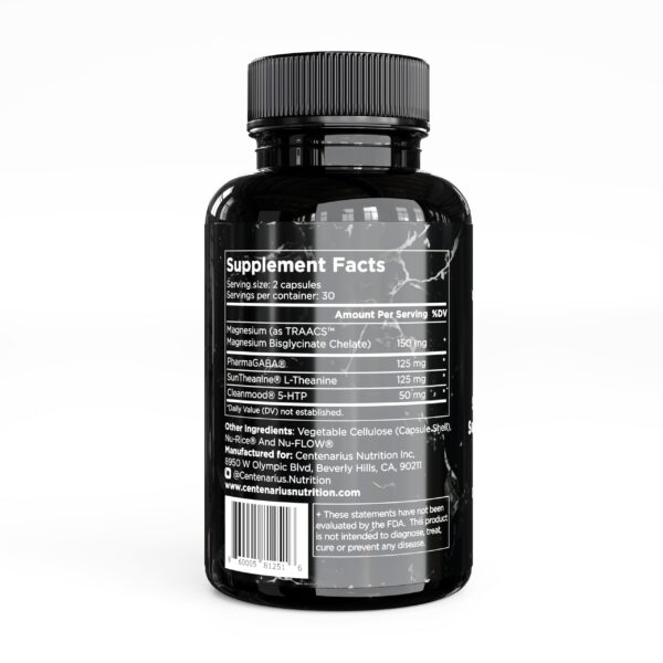 Cápsulas suplemento sueño y ánimo Centenarius Nutrition