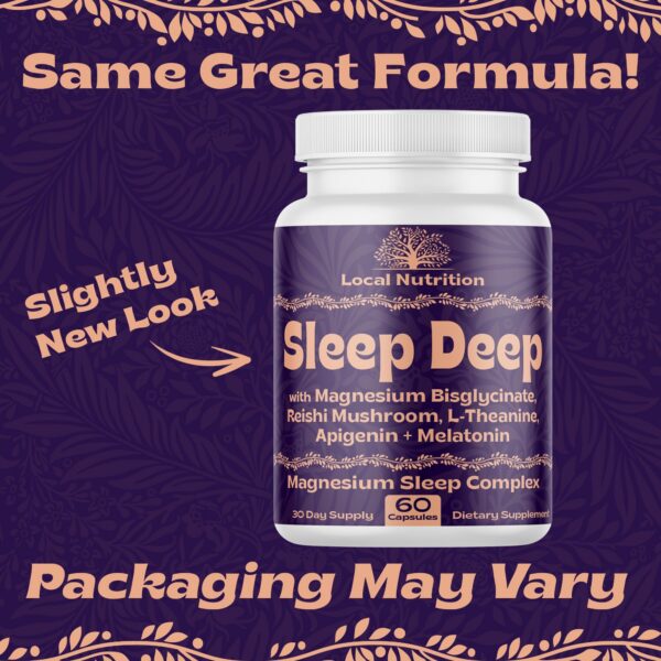 Cápsulas suplementarias para sueño con L-teanina y apigenina 60 unidades