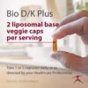 cápsulas suplemento vitamina d3 k2 biospec nutritionals
