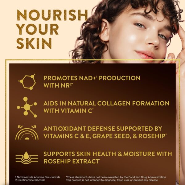 Cápsulas Swisse NAD+ para apoyo celular y elasticidad de piel