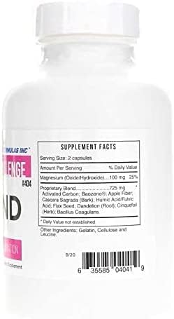 Sistema cápsulas Systemic Formulas Bind para detox corporal