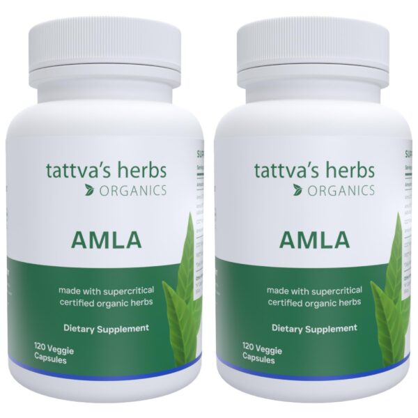 Cápsulas Tattva's Herbs Amla vitamina C antioxidante 240 unidades