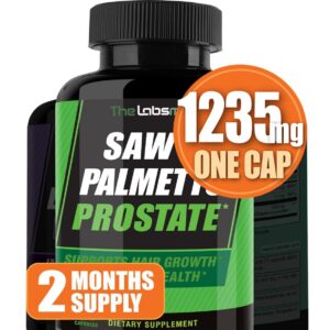 Cápsulas THELABSMENCO Saw Palmetto para salud prostática y cabello