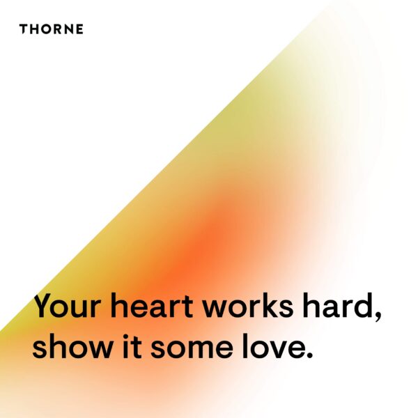 Cápsulas THORNE para salud cardiovascular y colesterol