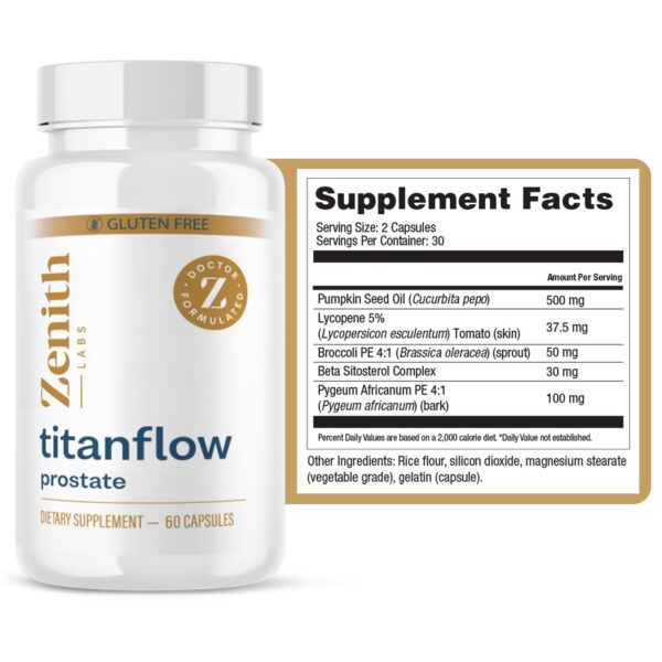 Version 1.0.0 Cápsulas TitanFlow para próstata y flujo urinario saludable
